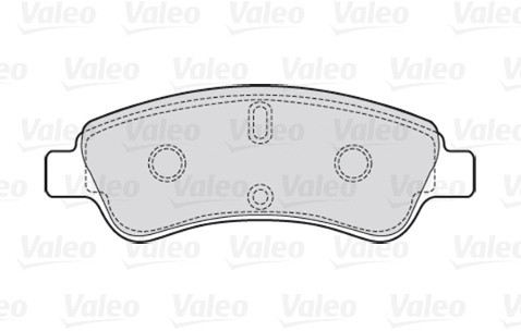 VALEO Zestaw klocków hamulcowych, hamulce tarczowe 301464