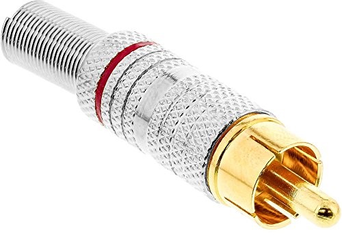 InLine 99110O wtyczka cinch, wersja lutownicza czarna 99110O