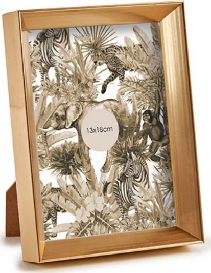 NA Ramka Gift Decor ramka zdjęcia 15 x 20 cm drewno złoto/brąz twm_1003492