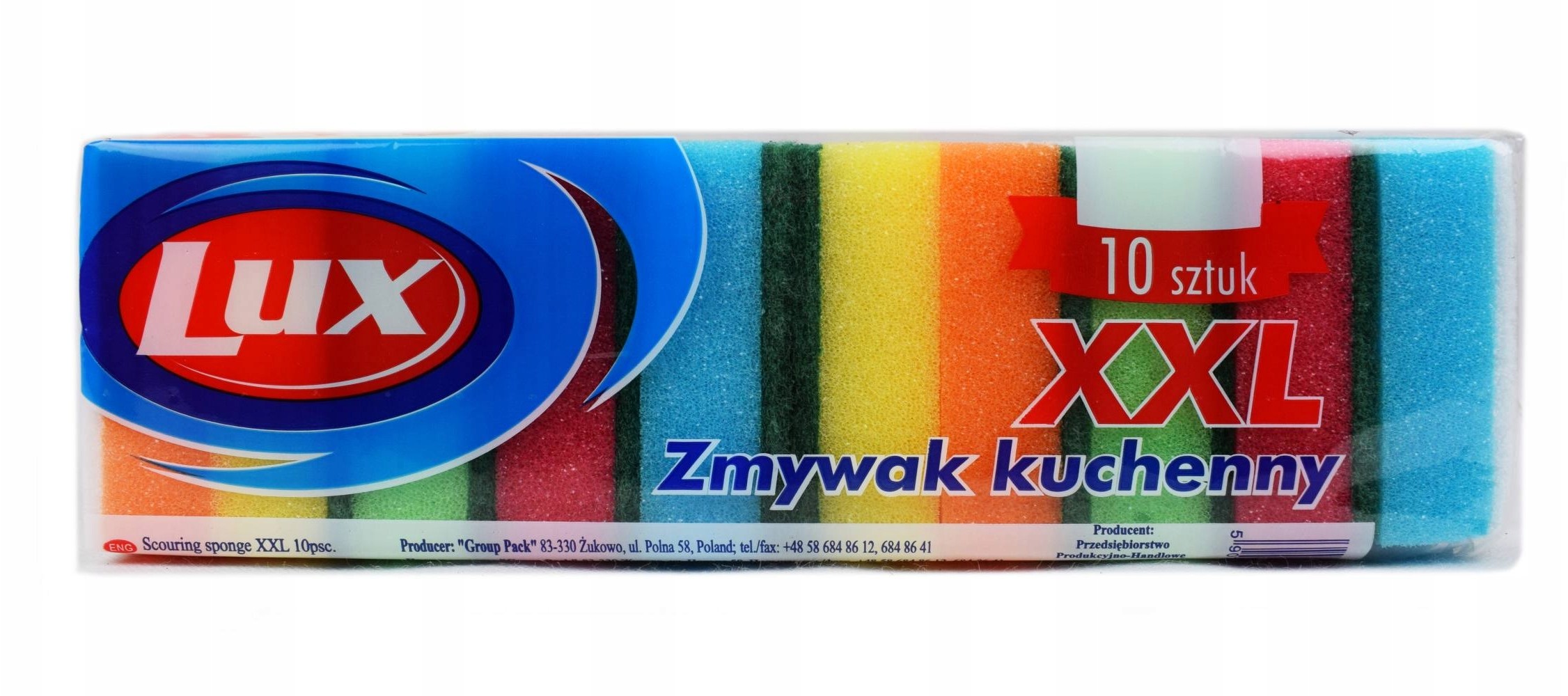 Zmywak kuchenny / Gąbka do naczyń / Myjka 10 Sztuk