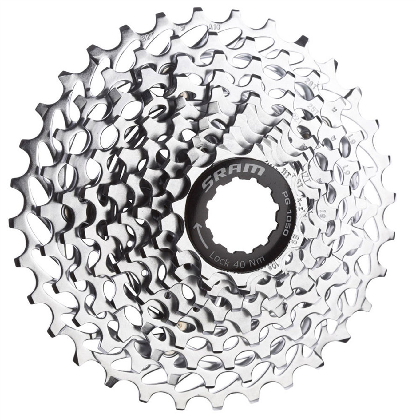 SRAM Kaseta PG-1050 srebrny / Ilość biegów: 10 / Stopniowanie: 11-28 00.2418.034.002