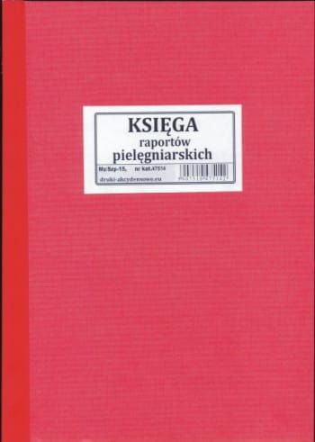 Firma krajewski Księga raportów pielęgniarskich / oprawa twarda [Mz/Szp-15] Mz/Szp-15