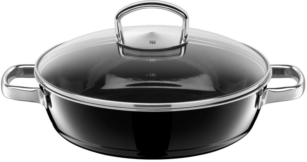 WMF Patelnia z dwoma uchwytami Fusiontec, czarny, srebrny, 4,1 l