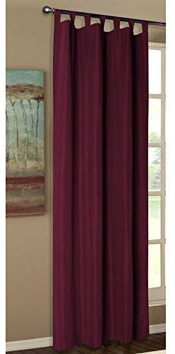 Gardinenbox zasłony z pętlami i taśmą ściągającą, makosatyna , czerwony, 245x140 cm 20400