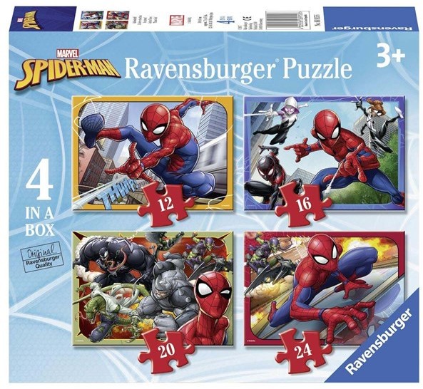 Ravensburger Spiderman Puzzle 4in1