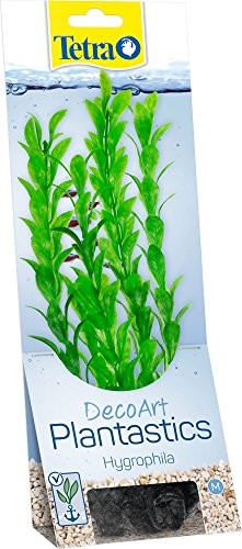 Tetra TETRA Deco Rodzaj Plant hygrop Hila akwarium, sztuczne rośliny, prawdziwa jakość druku pod wodą, rozmiar M, zielony