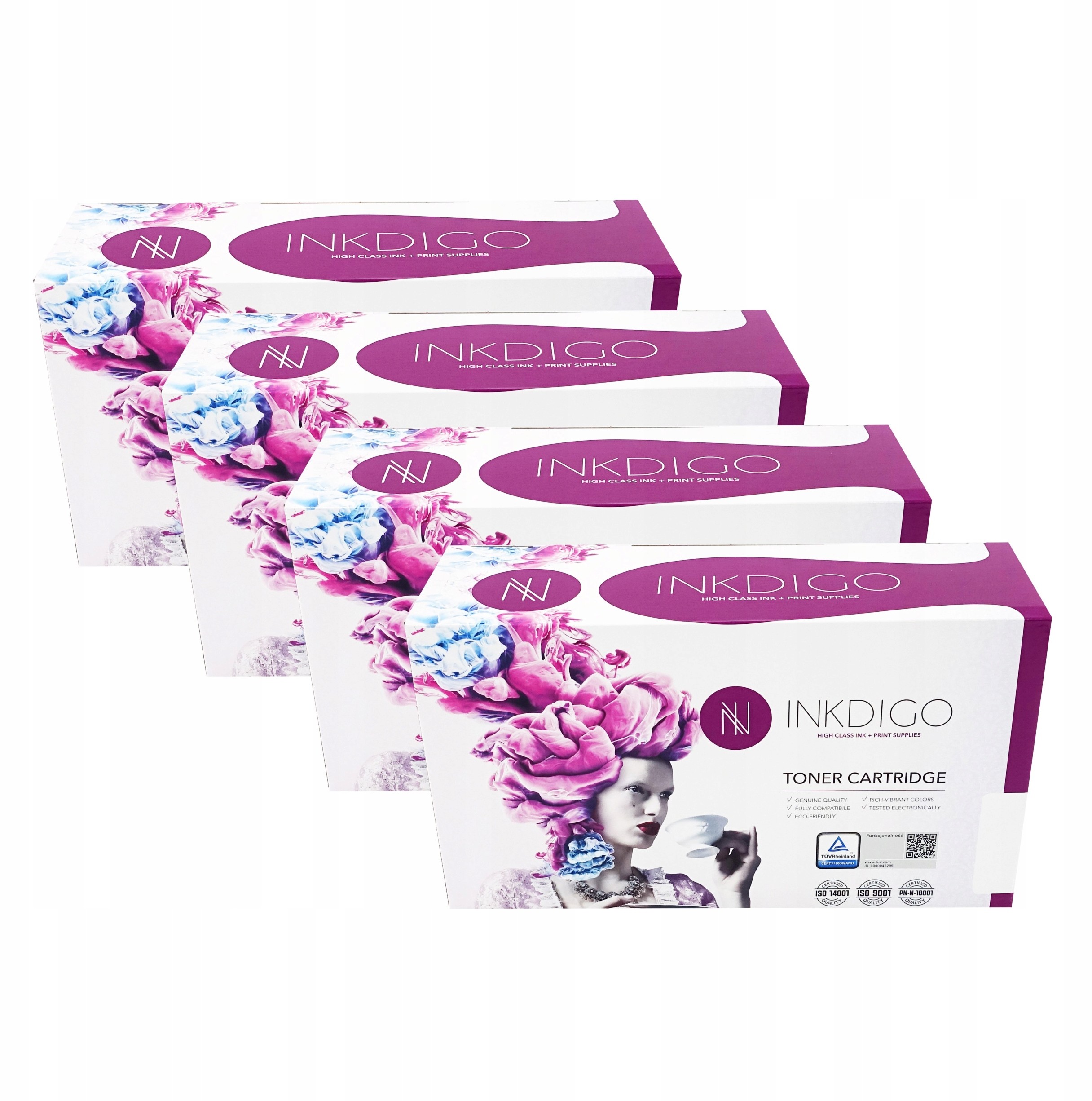 4X Inkdigo Toner Do Hp 508A Czarny+kolory -komplet