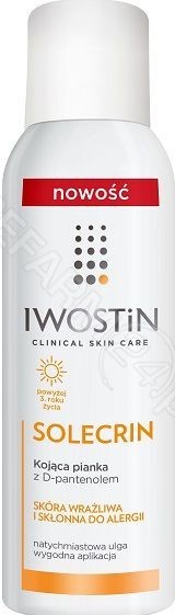 Iwostin #NOWY PRODUCENT SOLECRIN Kojąca pianka z D-pantenolem 150 ml 7072814