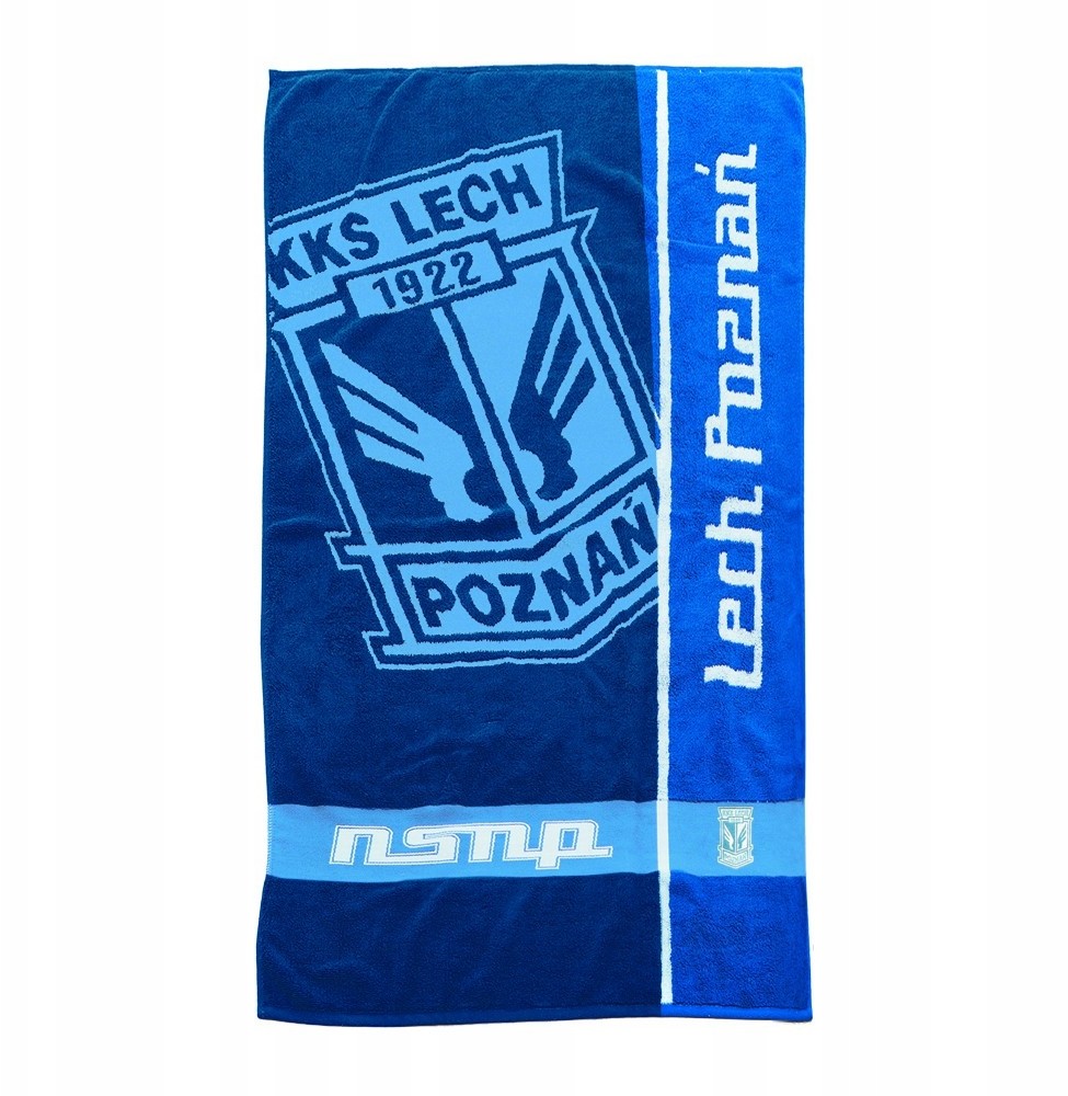 NSNP Ręcznik Lech Poznań średni niebieskI 70x140