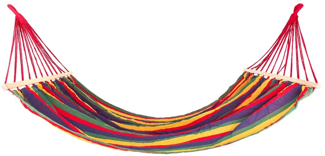 Happy Green Wiszący leżak-bujak 200 x 150 cm, czerwony