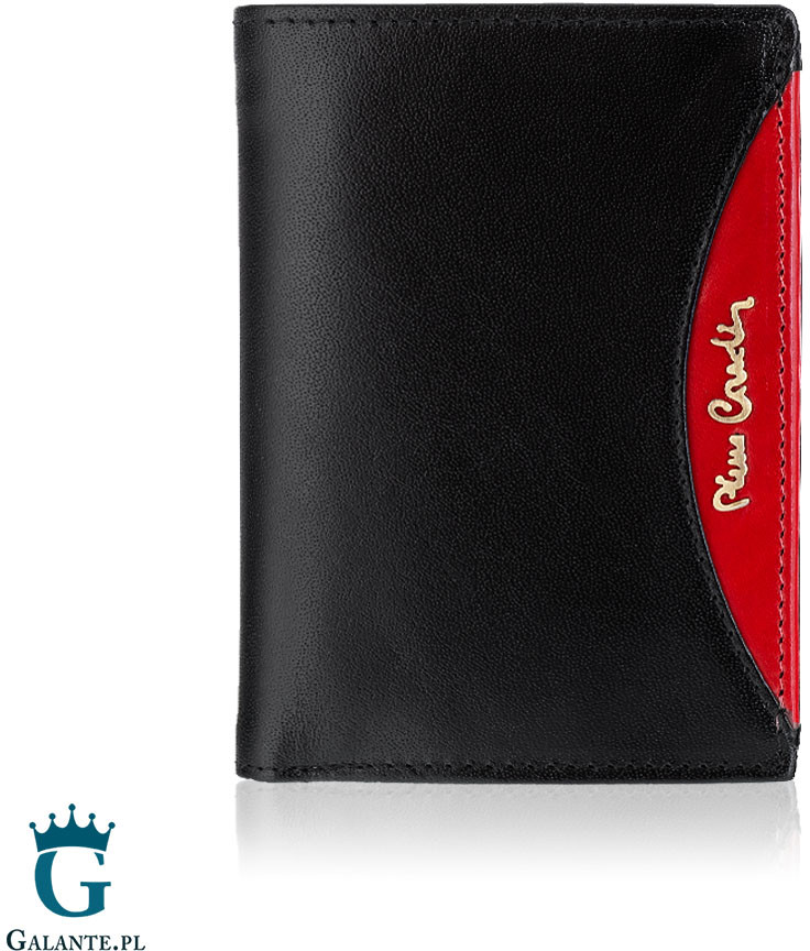 Pierre Cardin Portfel męski Black & Red TILAK29 326 RFID TILAK29 326