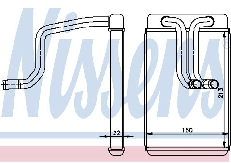 NISSENS Wymiennik ciepła, ogrzewanie wnętrza 70016