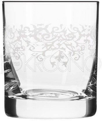 Krosno glass sp. z o.o szklanka do whisky 300 ml 6 szt linia Krista DECO 7339 zdobiona 5900345515175