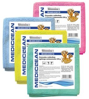 Medi Sept Ścierki z mikrofibry A5 żółte 220g 40X40 IM-AKC-0302Y