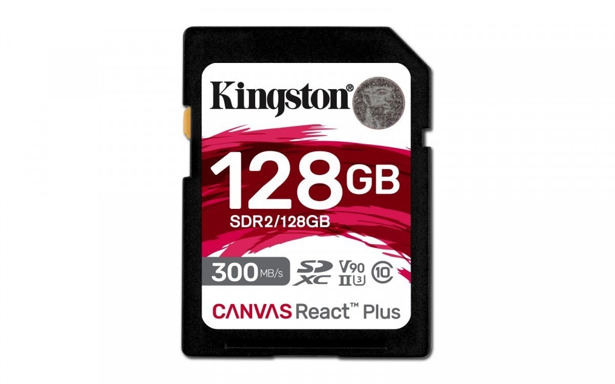 Kingston Karta pamięci SD 128GB Canvas React Plus 300/260 UHS-II U3 SDR2/128GB
