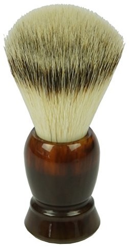 Fantasia pędzel do golenia z uchwytem z syntetyczny  do włosów, tworzywo sztuczne Havanna, wys. 11 cm 91866