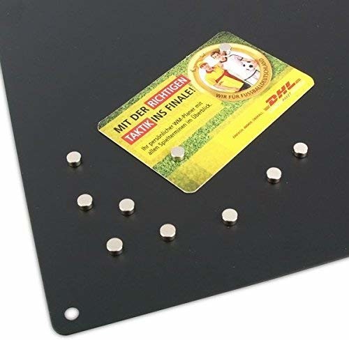 Trendform kwadratowa tablica magnetyczna c/w 10 magnesów - czarna (400 x 400 mm) TF-TZ4005