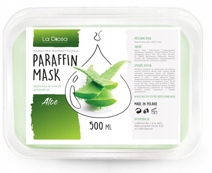 Parafina Kosmetyczna do dłoni 500ml Aloes