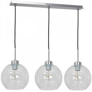 Luminex Fill 1740 lampa wisząca zwis 3x60W E27 srebrna/transparentna