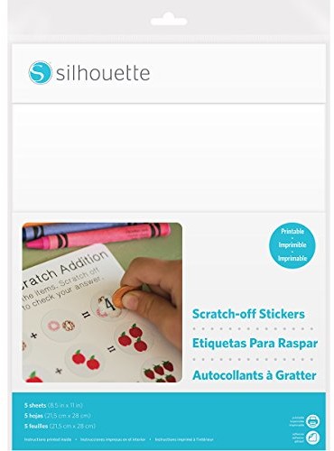 Silhouette America Silhouette printable Scratch-Off naklejki Sheets 8.5