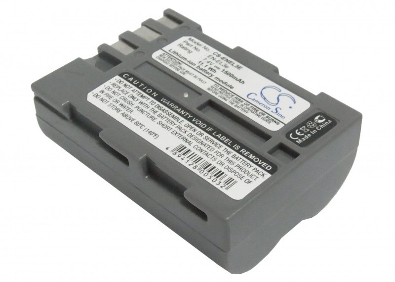 Cameron Sino Nikon EN-EL3e 1500mAh 11.10Wh Li-Ion 7.4V