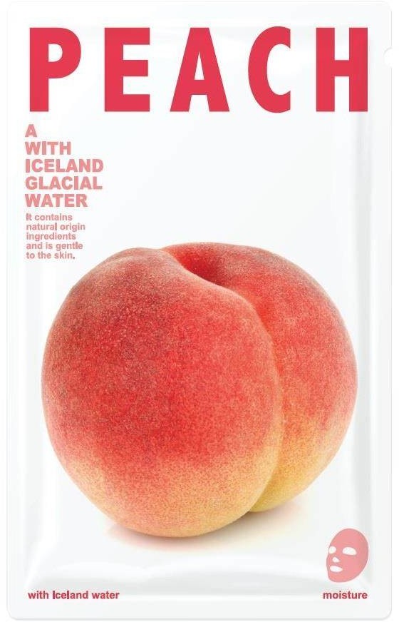 Blue Dot Mask A With Iceland Glacial Water nawilżająca maseczka w płacie Peach 20g
