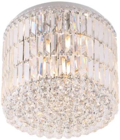 Maxlight Plafon LAMPA sufitowa PUCCINI C0127 kryształowa OPRAWA okrągła glamour crystal przezroczysta C0127
