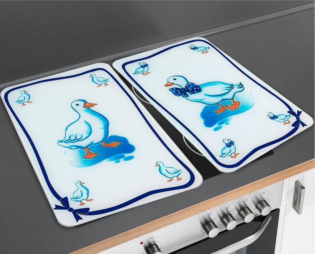 Wenko Szklane płyty ochronne na kuchenkę Geese, zestaw, 2 szt.