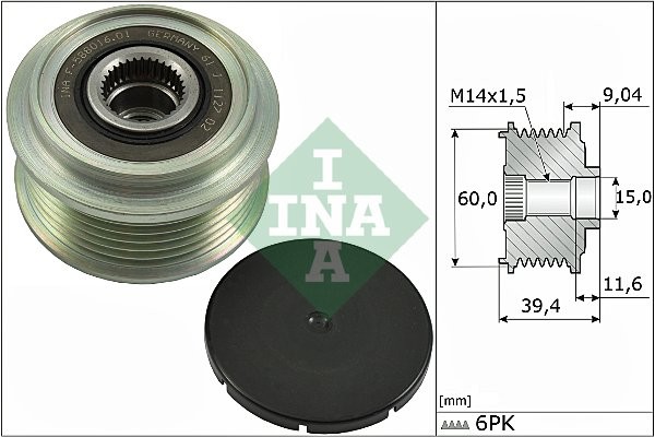 INA Alternator - sprzęgło jednokierunkowe INA 535 0277 10