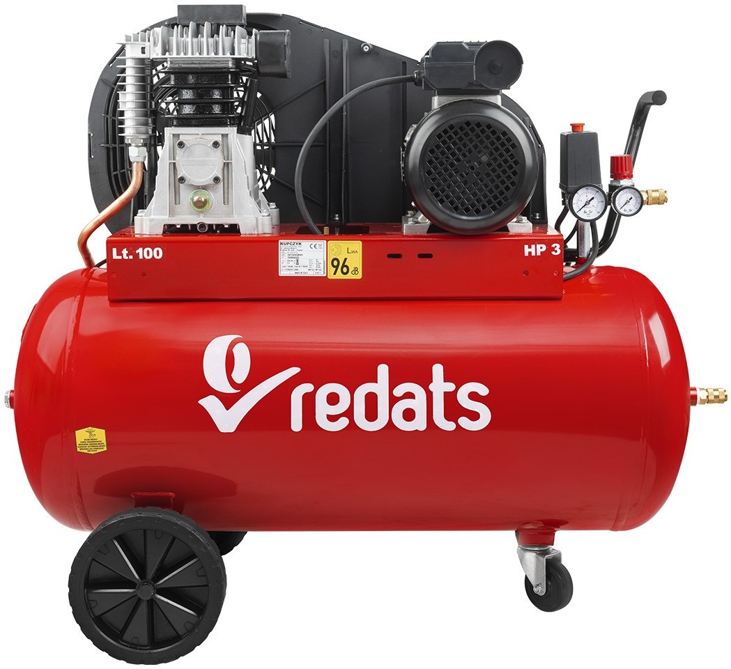 REDATS Kompresor tłokowy sprężarka 100L 2,2kW - 230V REDATS