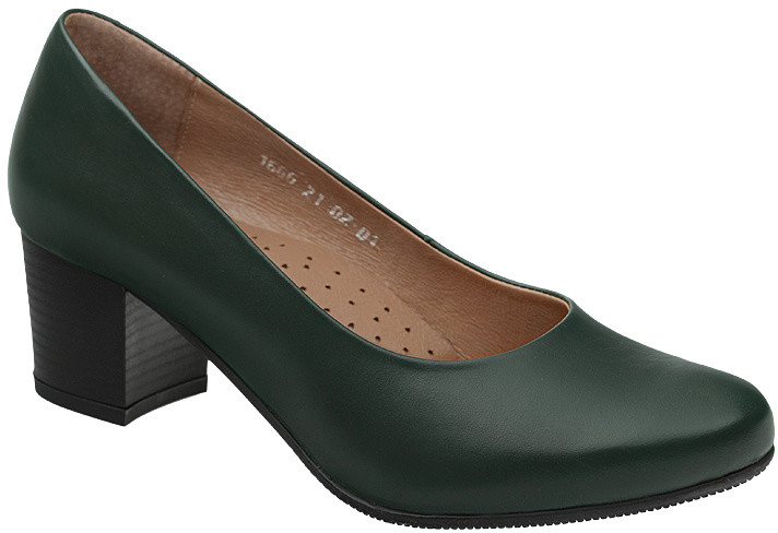 Axel Czółenka na obcasie buty Comfort 1666 Zielone na Haluksy 22315