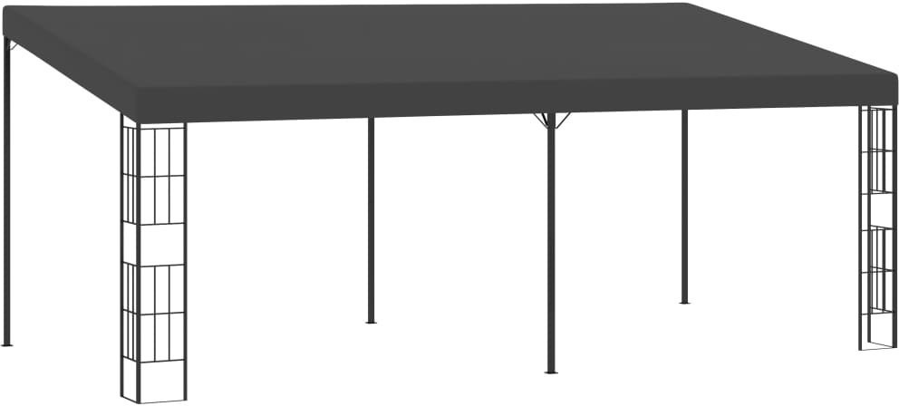 vidaXL Altana przyścienna, 3x6 m, antracytowa, tkanina 47992