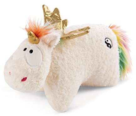 Nici Cuddly Toy Cushion Unicorn Rainbow Yang 40 x 30 cm - 2 in 1: Cuddly Toy & Cuddly Pillow for Girls, Boys & Babies - Plush Toy & Plush Toy Cushion in One 48413