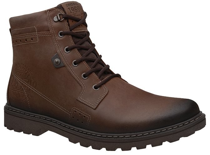 Pegada Trzewiki trekkingowe 581051-01 XXL Brown Brązowe męskie 29079