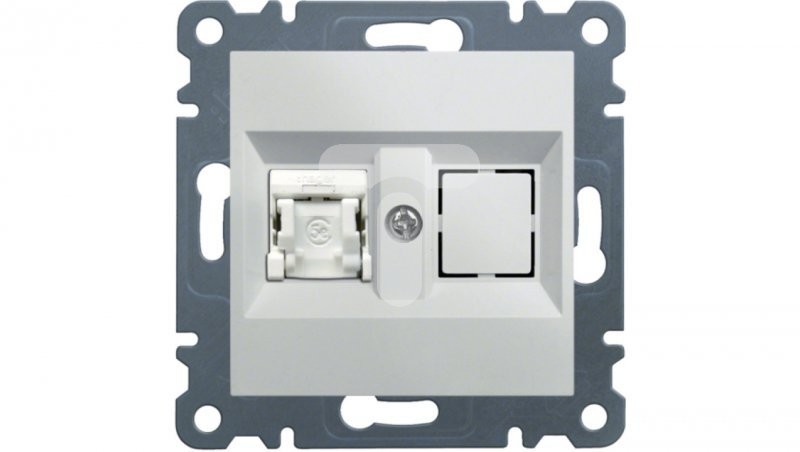 Hager Polo LUMINA2 Gniazdo komputerowe pojedyncze RJ45 kat. 5e FTP białe WL2130 WL2130
