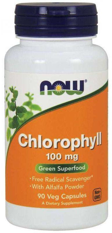 Now Foods Chlorophyll - Chlorofil 100 mg (90 kaps.)