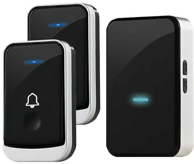 Dzwonek bezprzewodowy do drzwi + 2x nadajnik IP44