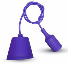 V-TAC V-TAC lampa wisząca silikonowa VT-7228 E27 fioletowa SKU 3483