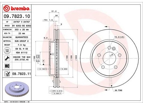 BREMBO 09.7823.11