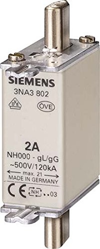 Siemens Indus.Sector Bezpiecznik NH 3 na3824 g000 80 A 500 V AC/250dc sentron zabezpieczenia NH zastosowania 4001869057187 3NA3824