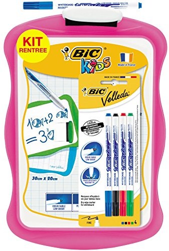 BIC Velleda zestaw 1, 20 x 31 cm, 1 effaçette 4 sztuki, posortowane pod względem koloru 897711
