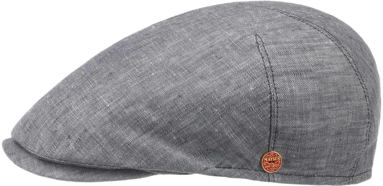 Płaski Kaszkiet Sidney Linen by Mayser, szary, 58 cm