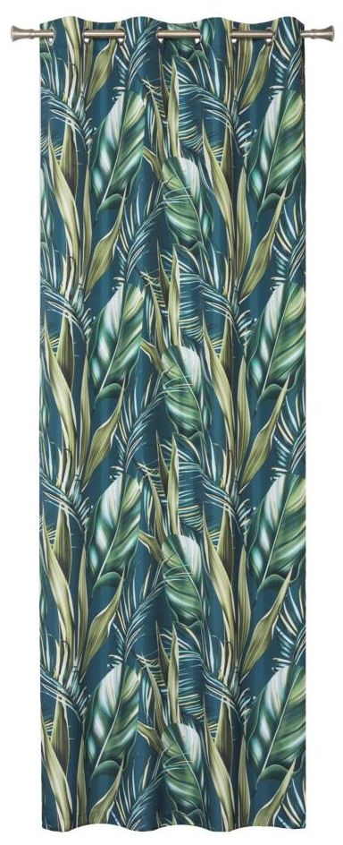 Zasłona FUI morska 140 x 260 cm na przelotkach