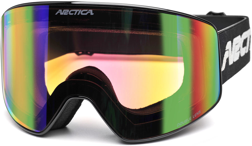 Arctica G-114A Gogle narciarskie, snowboardowe, Bezramkowe, Antifog, Revo G114A