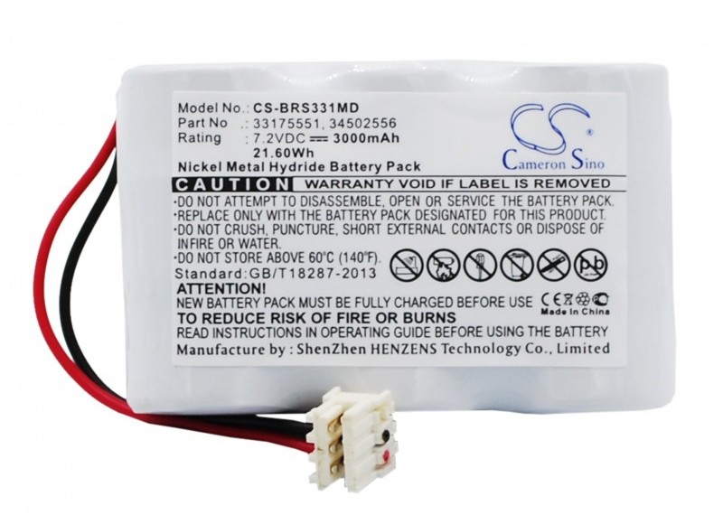 Cameron Sino Braun B Vista Basic 33175551 3000mAh 21.60Wh Ni-MH 7.2V Cameron Sino)