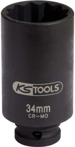 KS Tools 150.1704 1/2 cala specjalna siła wałów przegubowych klucz nasadowy, długie, 34 MM 4042146224175
