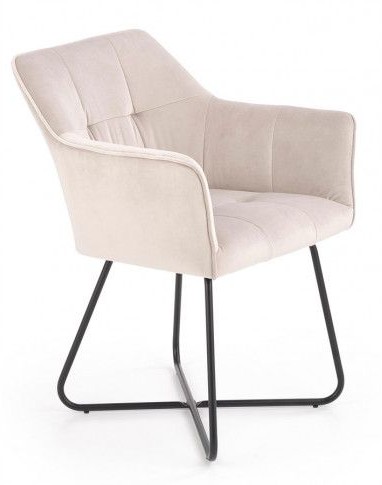 Beżowe designerskie krzesło kubełkowe Diva 4X