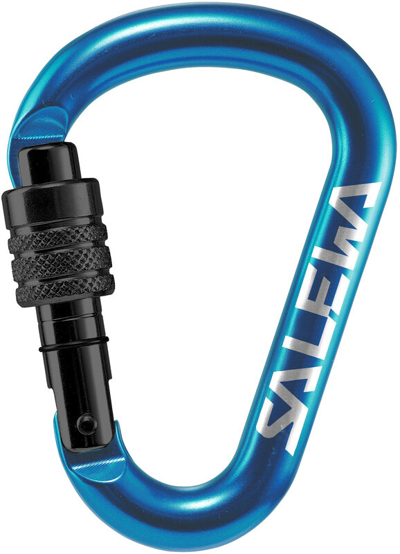 Salewa HMS Screw G2 Carabiner Medium, blue 2021 Karabinki zakręcane 00-0000001525-3500-MED