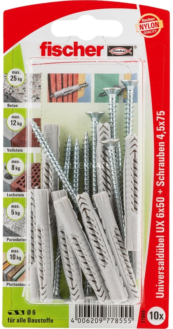 Fischer UX 6x50 S K, Dowel