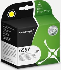 Asarto Tusz do HP 655 | DJ Ink Andvantage 3525 | yellow (AS-H655YN)